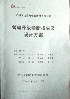 2011年9月16日，星亿咨询专家老师向飞达决策层陈述调研报告