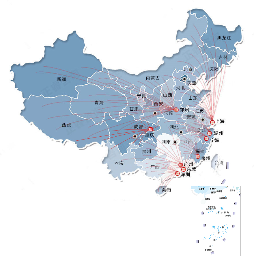 星亿咨询集团地图分布