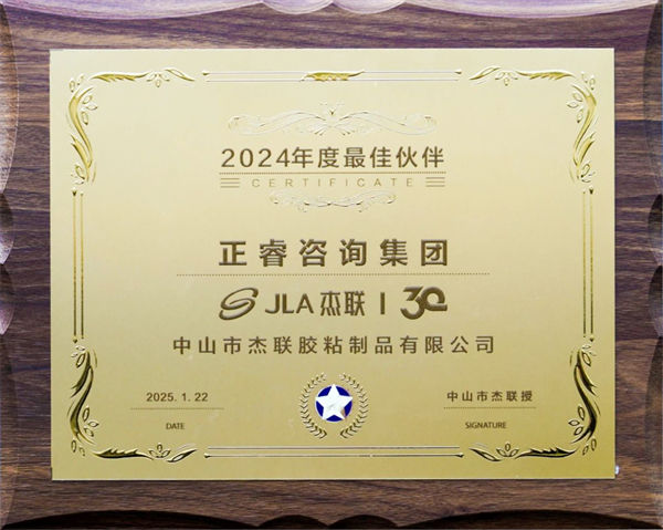 星亿咨询集团荣获广东杰联新材料有限公司2024年度最佳合作伙伴奖